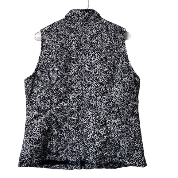 CHRISTOPHER & BANKS WOMEN'S Floral QUILTED ZIPPER FRONT VEST Size Medium Classic - Picture 2 of 12